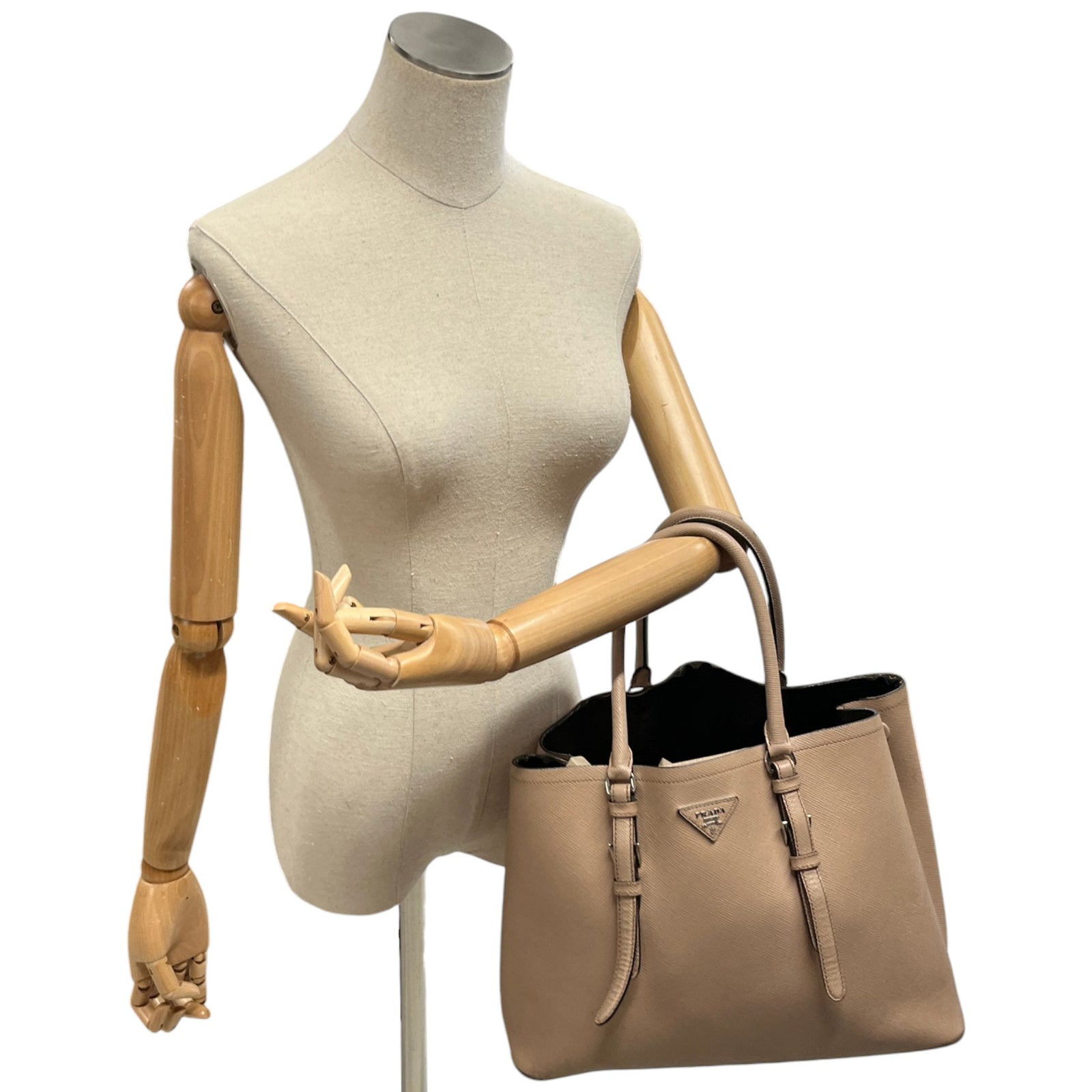 Women's Double Saffiano Handbag Pink - Photo 2