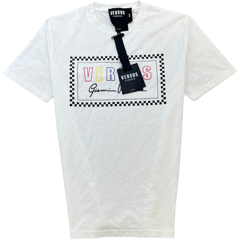 Men's Logo Print T-Shirt White Size L