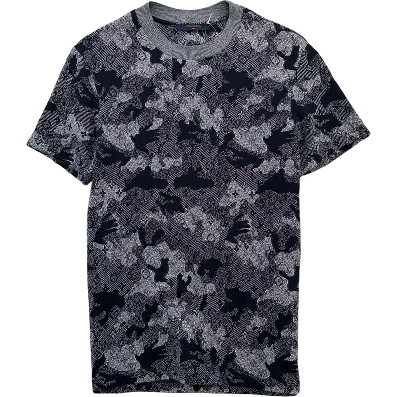 Men's Monogram Camo T-Shirt Grey Size M