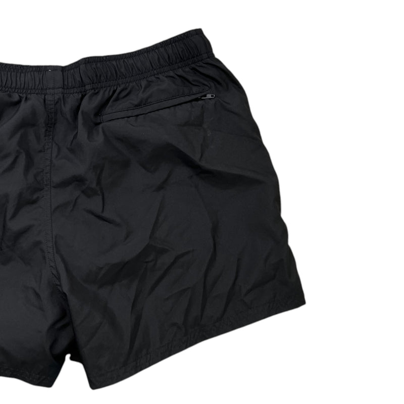 Men's Logo Print Swim Shorts Black Size XL