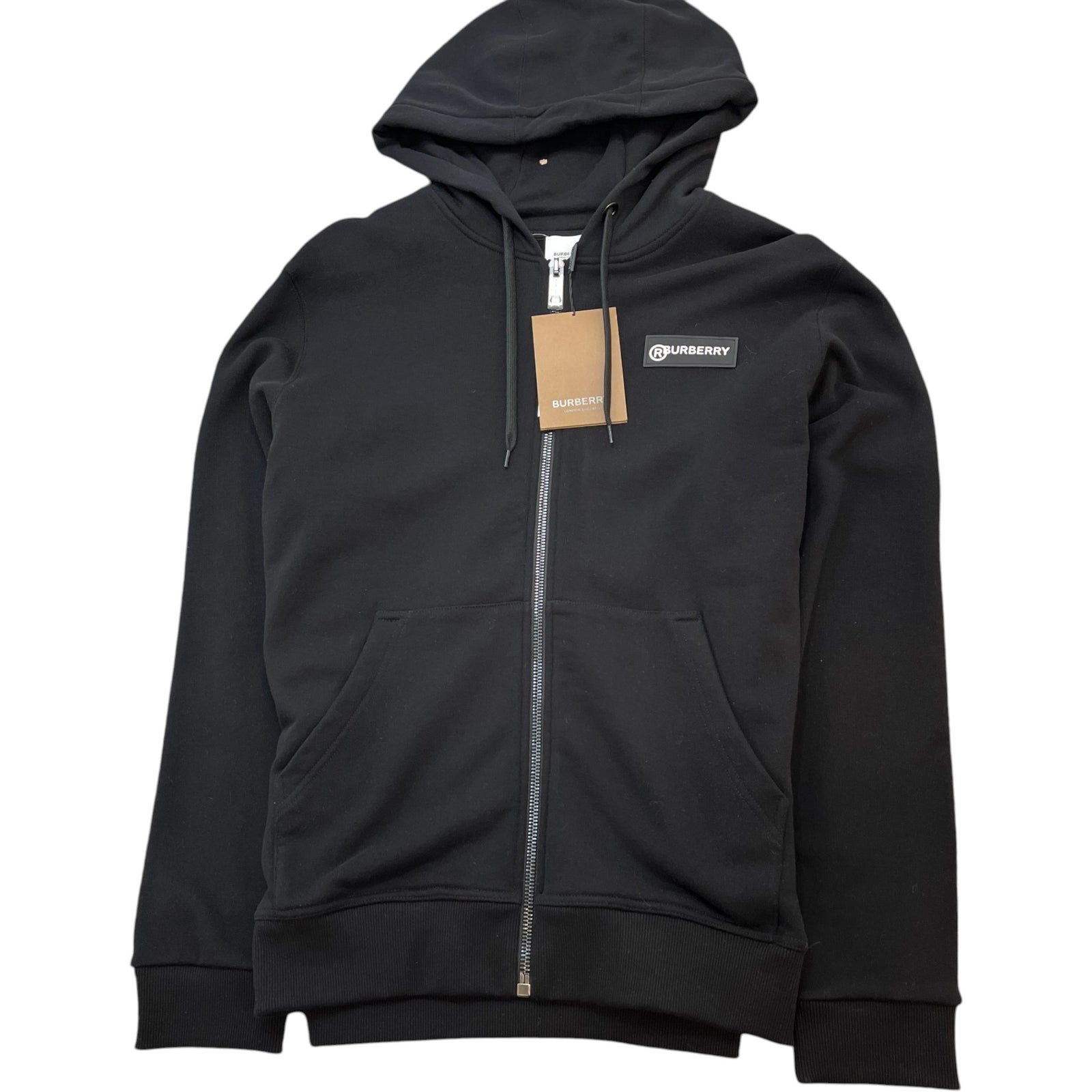 Men's Tape Logo Hoodie Black Size L - Photo 1