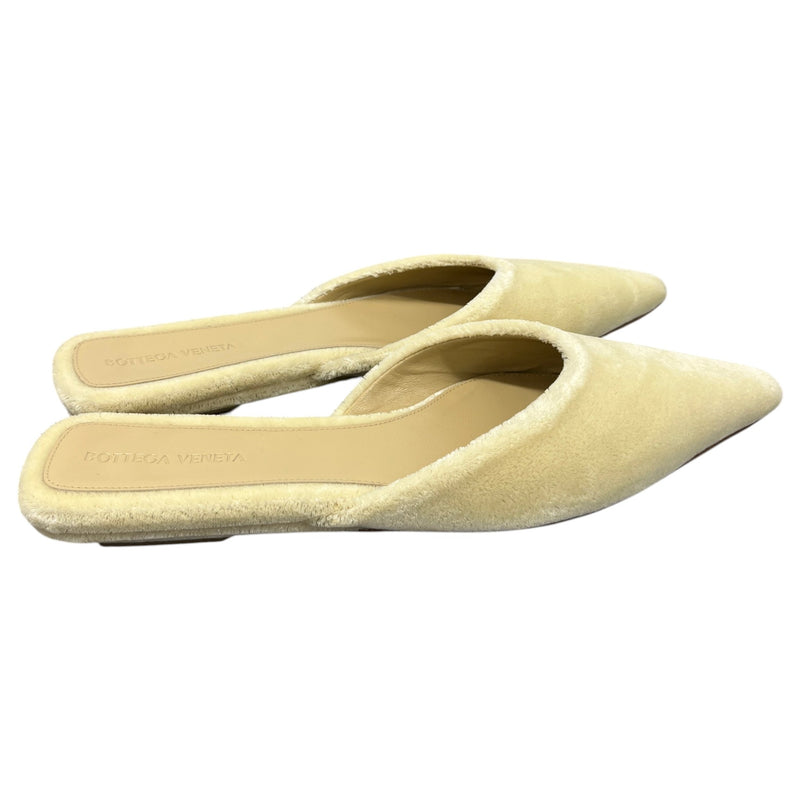 Women's Pointed Toe Shearling Mules Beige Size UK 7 / EU 40