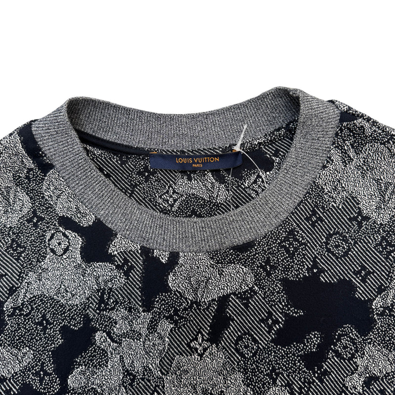 Men's Monogram Camo T-Shirt Grey Size M