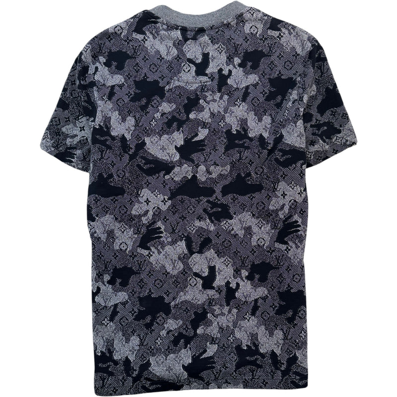 Men's Monogram Camo T-Shirt Grey Size M