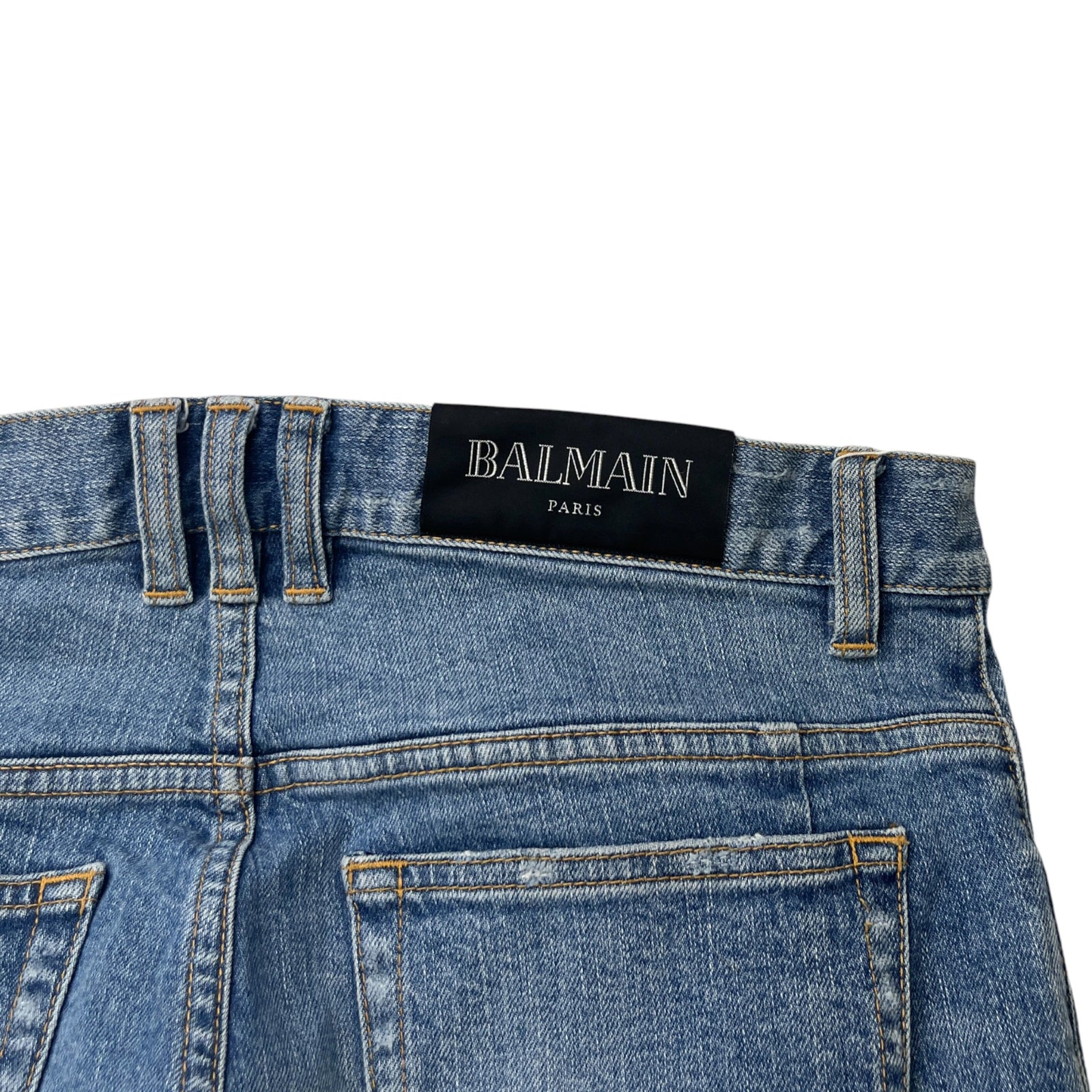 Men's Distressed Jeans Blue Size Waist 30" - Photo 6