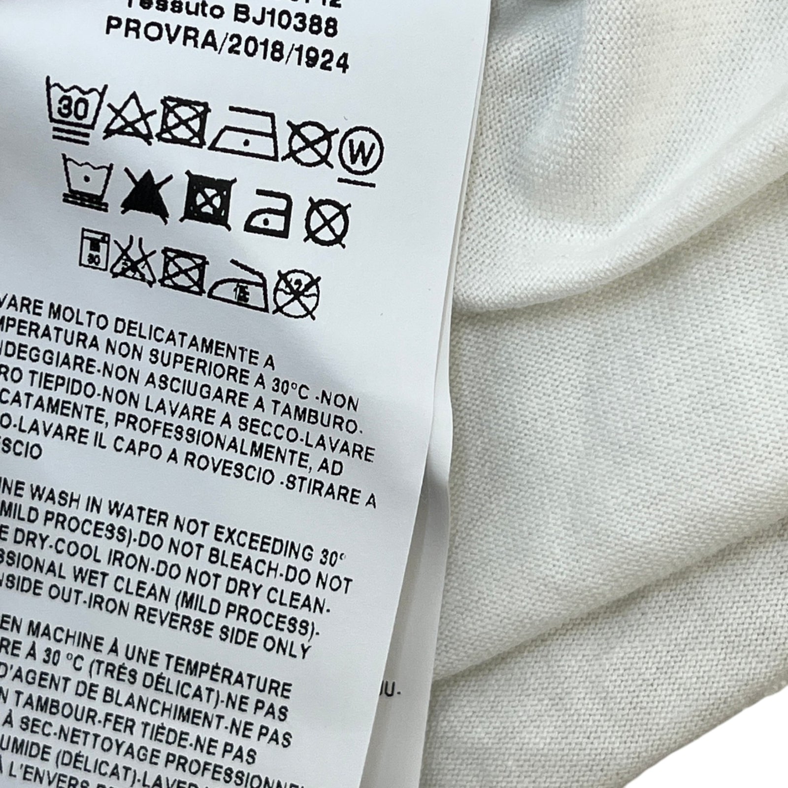 Men's Logo Print T-Shirt White Size L - Photo 7