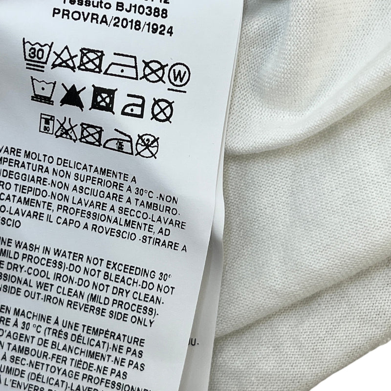 Men's Logo Print T-Shirt White Size L