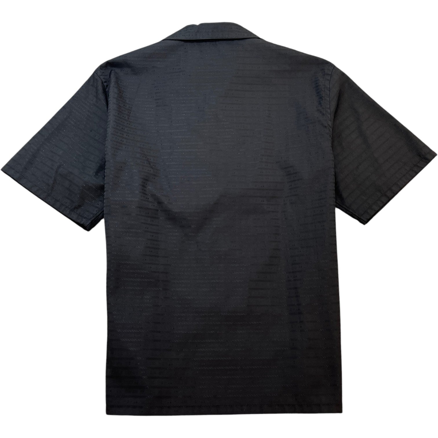 Men's Plaque Logo Short Sleeve Shirt Black Size L - Photo 2