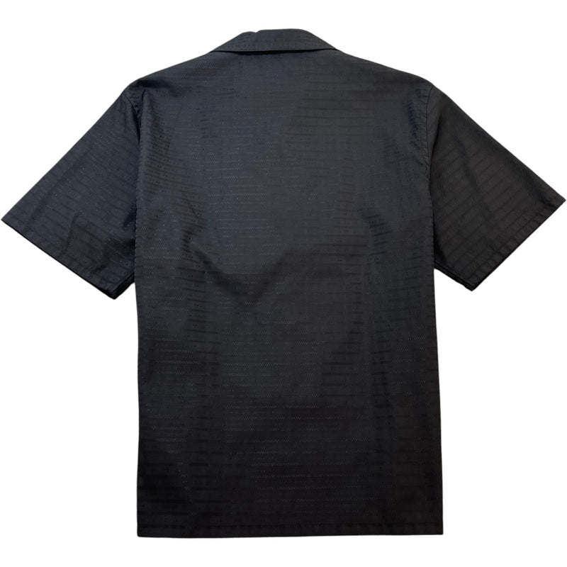 Men's Plaque Logo Short Sleeve Shirt Black Size L