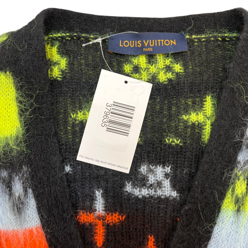 Men's Monogram Mohair Cardigan Multi-Coloured Size XL