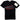 Men's Zip Logo Print T-Shirt Black Size XS