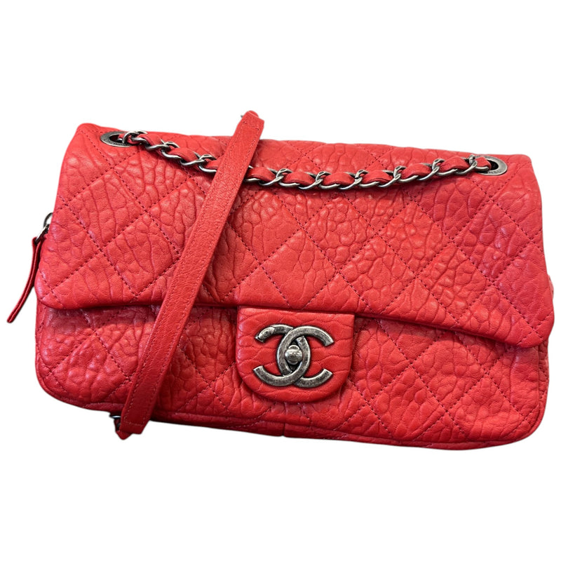Women's Quilted Easy Flap Bag Red