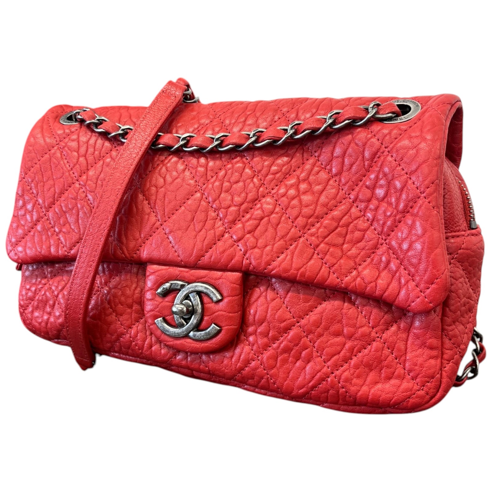 Women's Quilted Easy Flap Bag Red - Photo 5