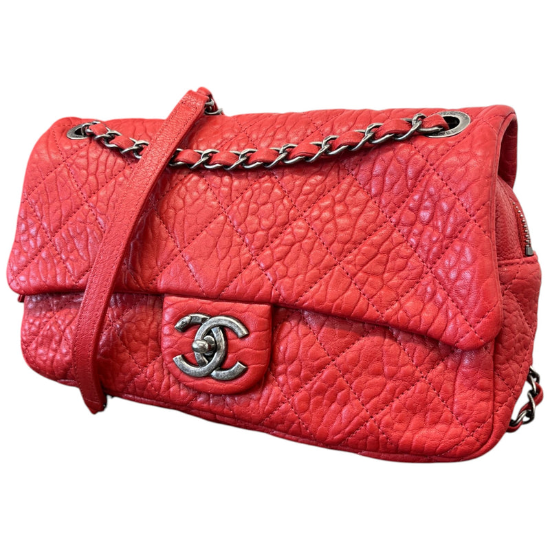 Women's Quilted Easy Flap Bag Red