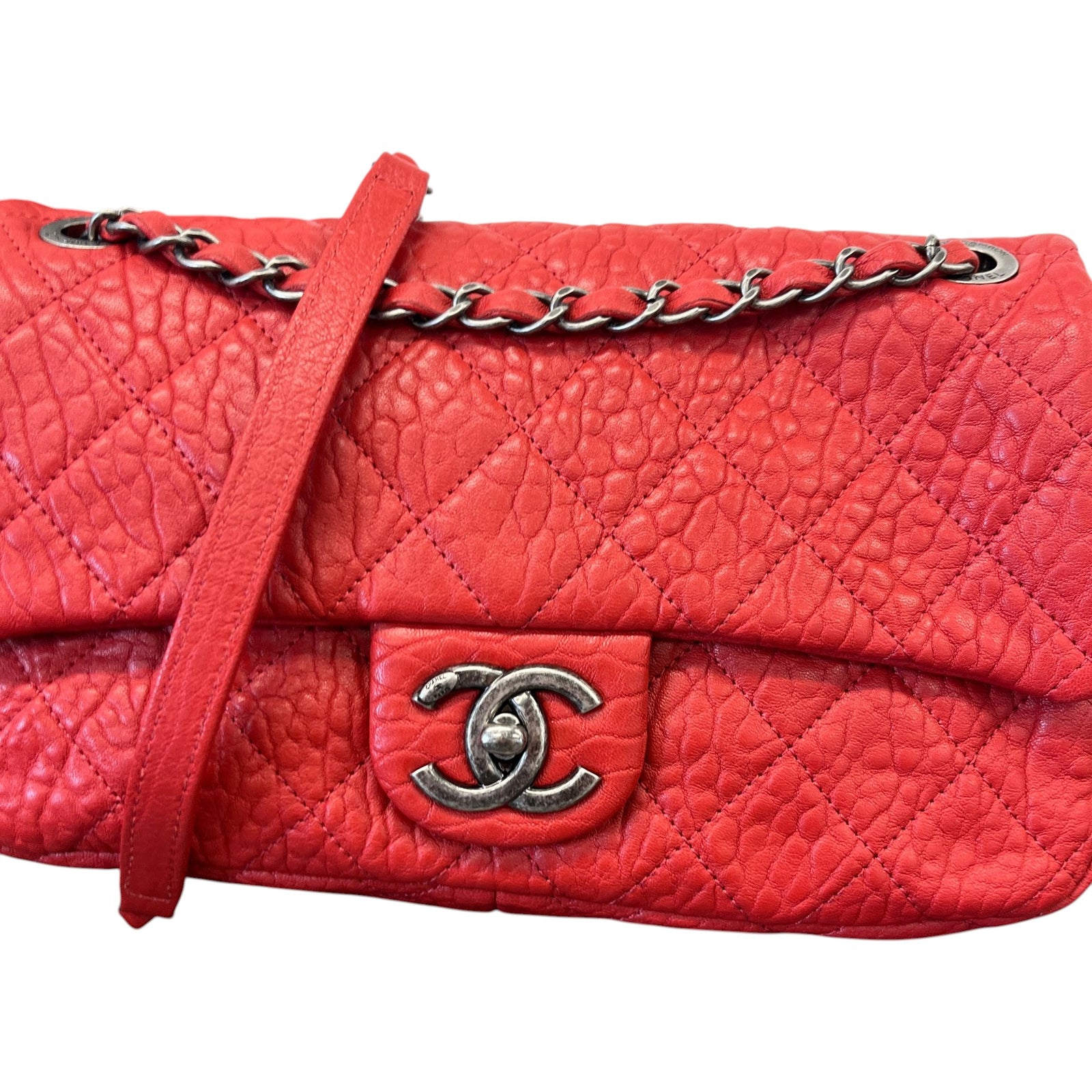 Women's Quilted Easy Flap Bag Red - Photo 12