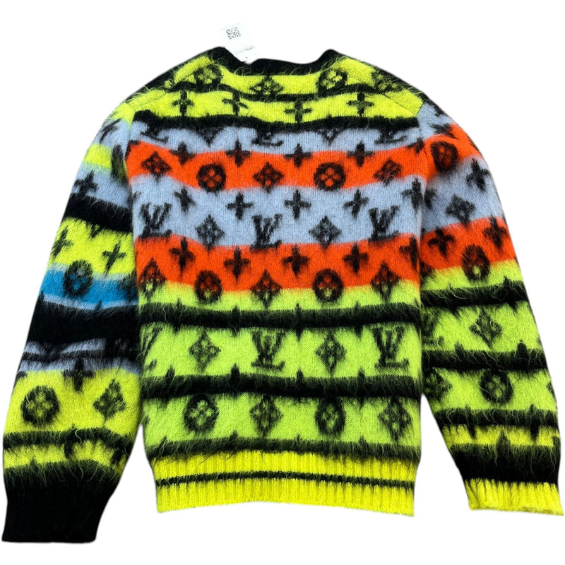 Men's Monogram Mohair Cardigan Multi-Coloured Size XL