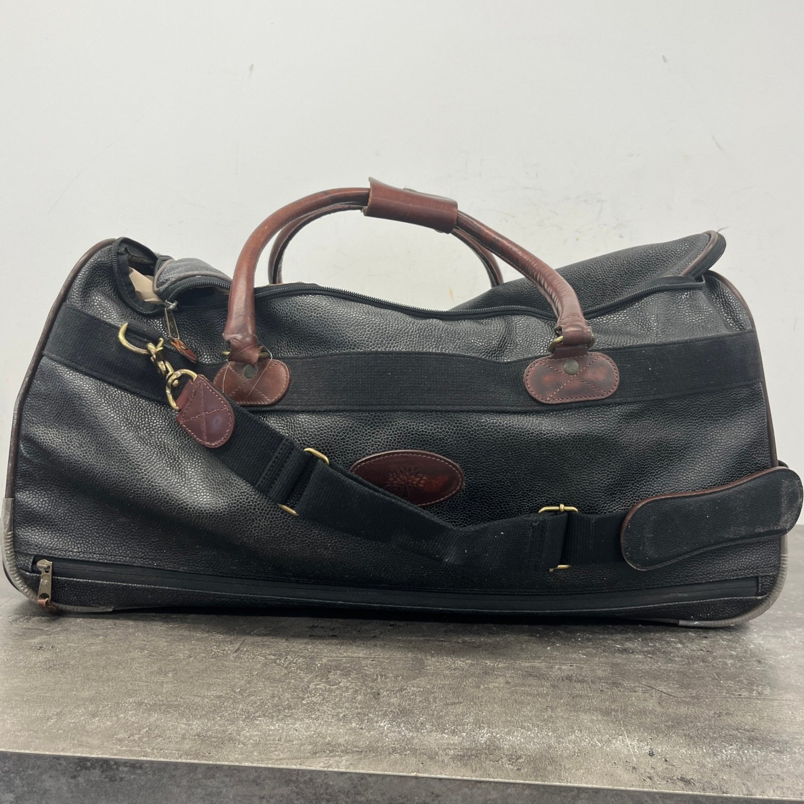 Men's Scotchgrain Duffle Suitcase Black - Photo 13