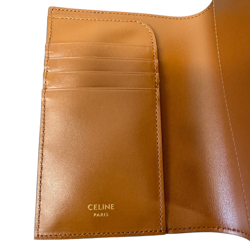 Women's Triomphe Canvas Passport Holder Brown