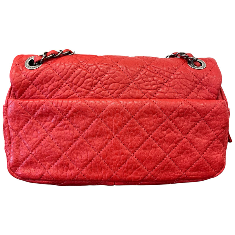 Women's Quilted Easy Flap Bag Red