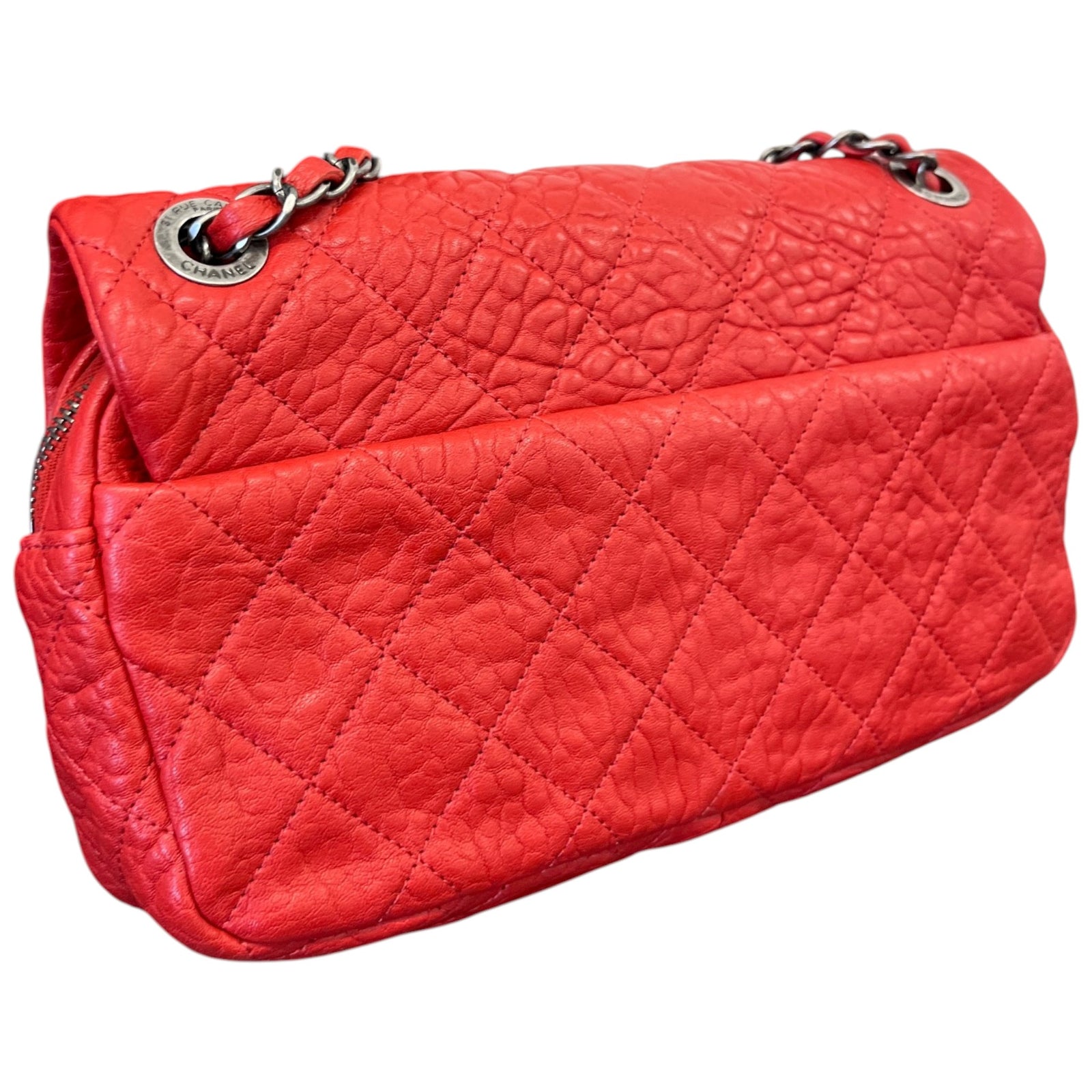 Women's Quilted Easy Flap Bag Red - Photo 8