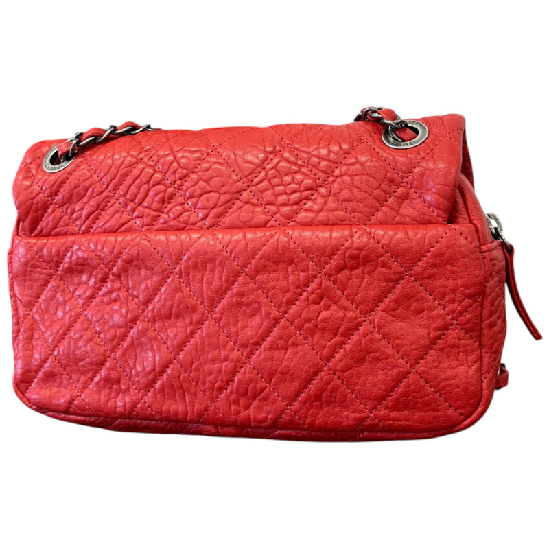 Women's Quilted Easy Flap Bag Red