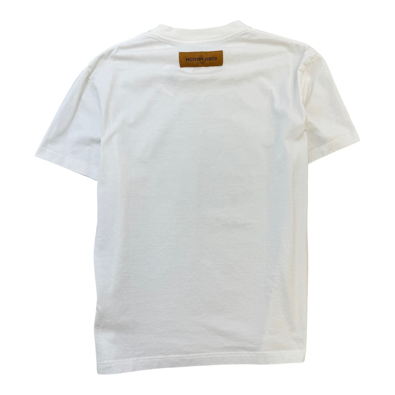 Men's Studio Homme House Print T-Shirt White Size M