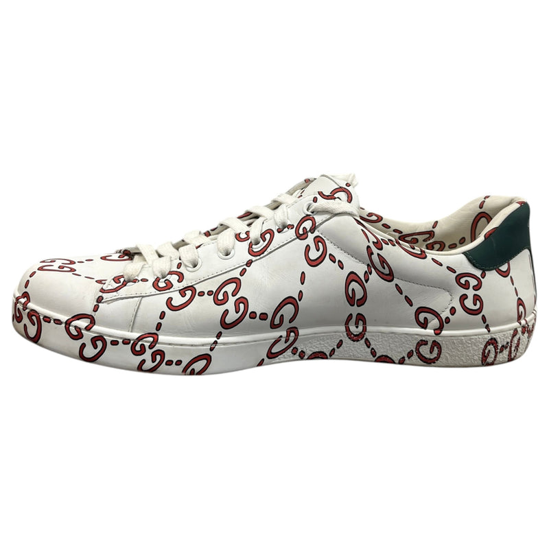Men's GG Supreme Ace Low Trainers White Size UK 12 / EU 46