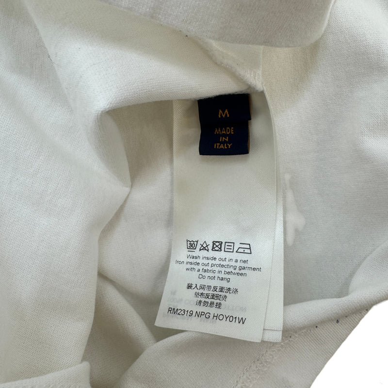 Men's Studio Homme House Print T-Shirt White Size M