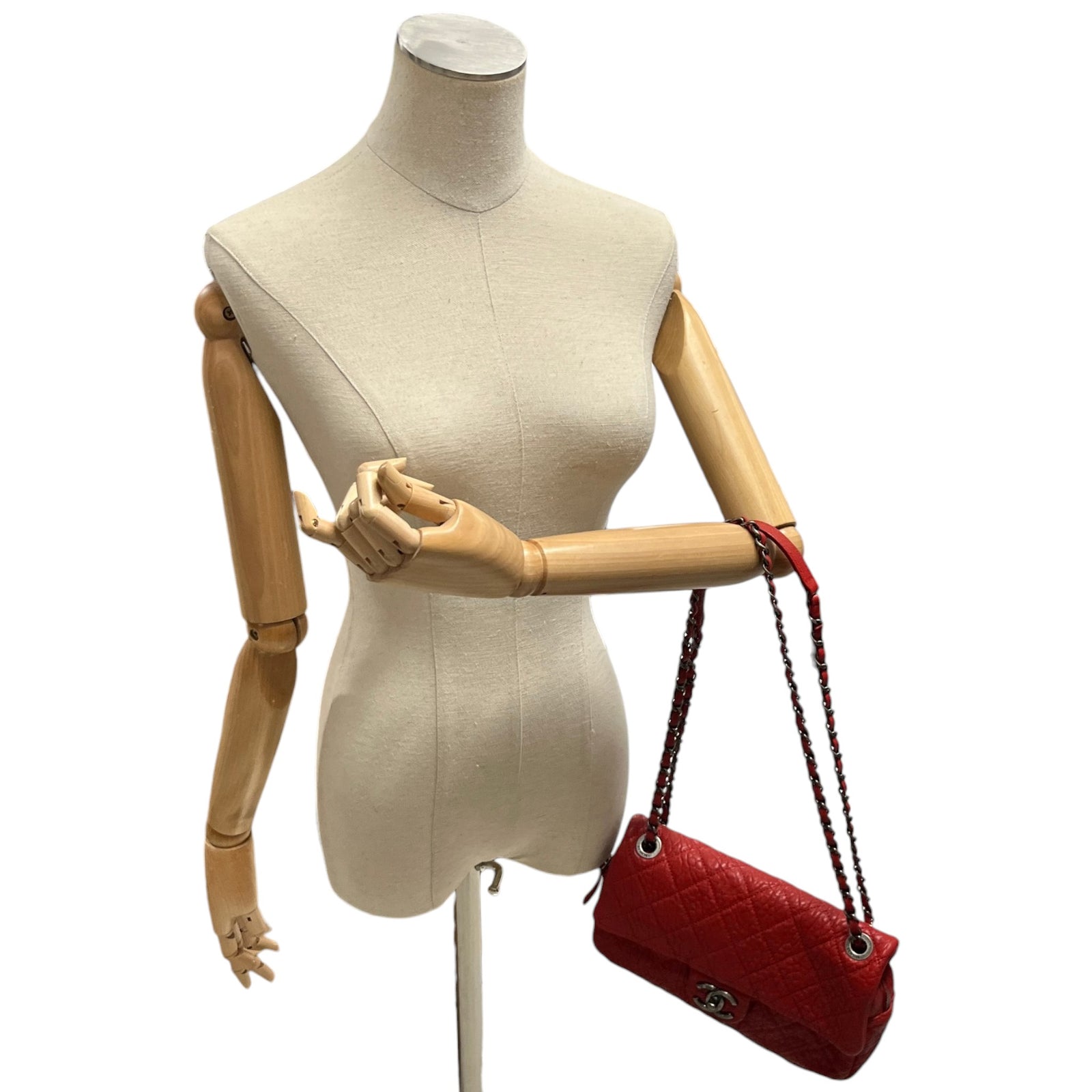 Women's Quilted Easy Flap Bag Red - Photo 2