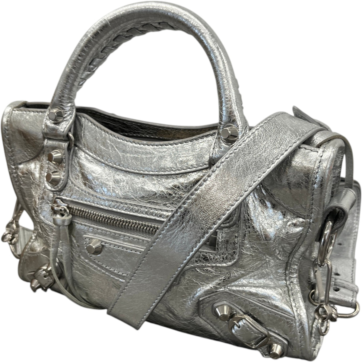 Women's Nano Le City Handbag Silver - Photo 5
