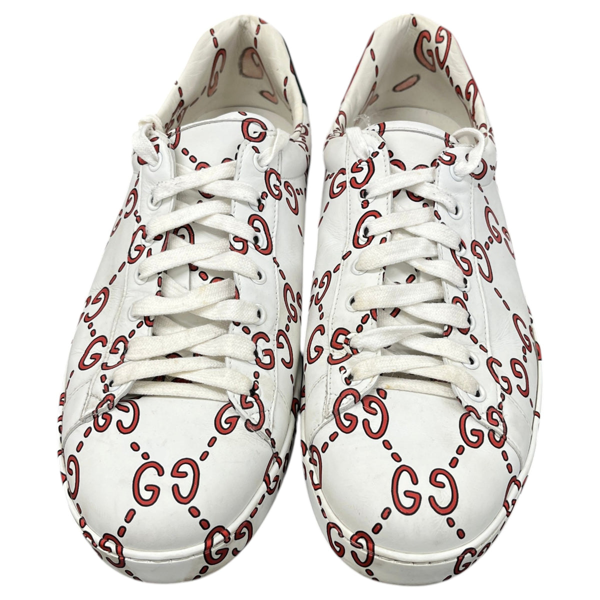 Men's GG Supreme Ace Low Trainers White Size UK 12 / EU 46 - Photo 6