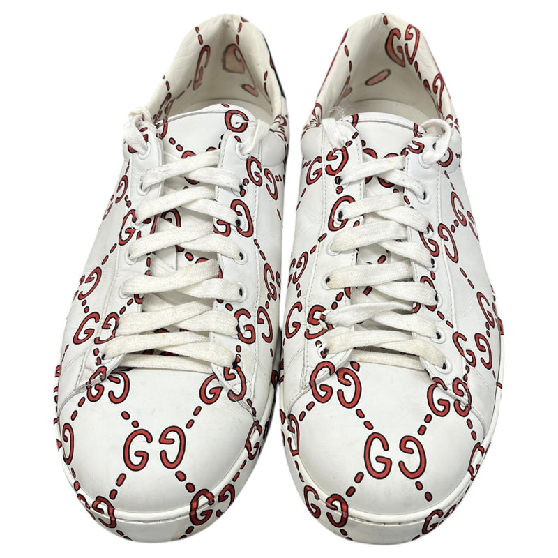 Men's GG Supreme Ace Low Trainers White Size UK 12 / EU 46