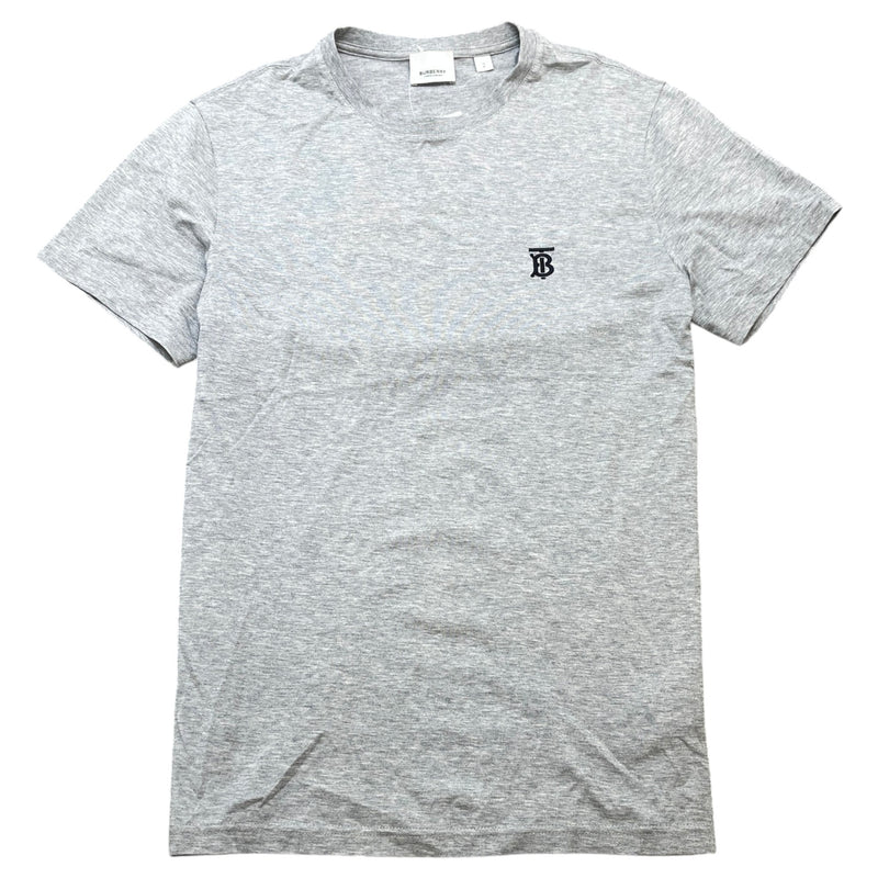 Men's Embroidered Logo T-Shirt Grey Size S