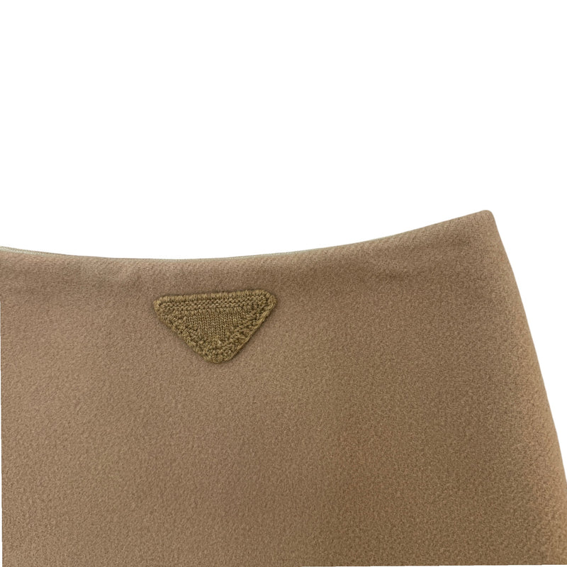 Women's Wool Logo Skirts Beige Size M / UK 10