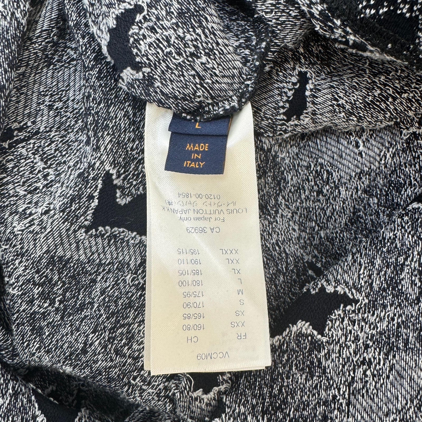 Men's Monogram Camouflage Jacquard T-Shirt Grey Size L - Photo 6