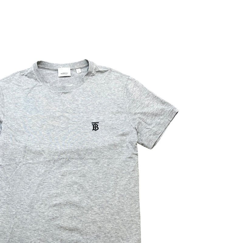 Men's Embroidered Logo T-Shirt Grey Size S