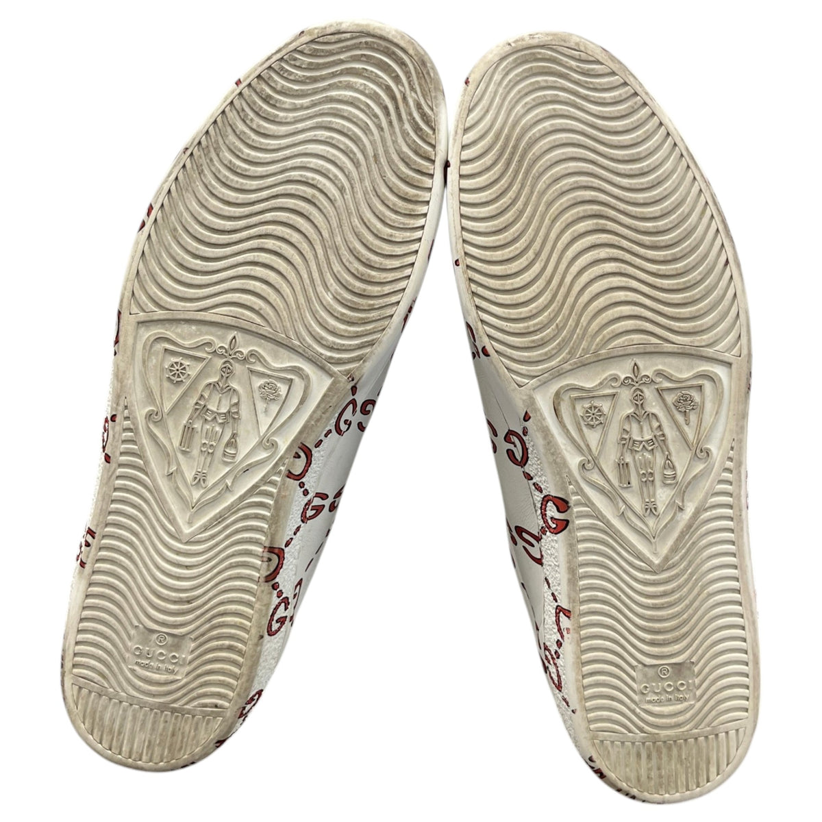 Men's GG Supreme Ace Low Trainers White Size UK 12 / EU 46 - Photo 11