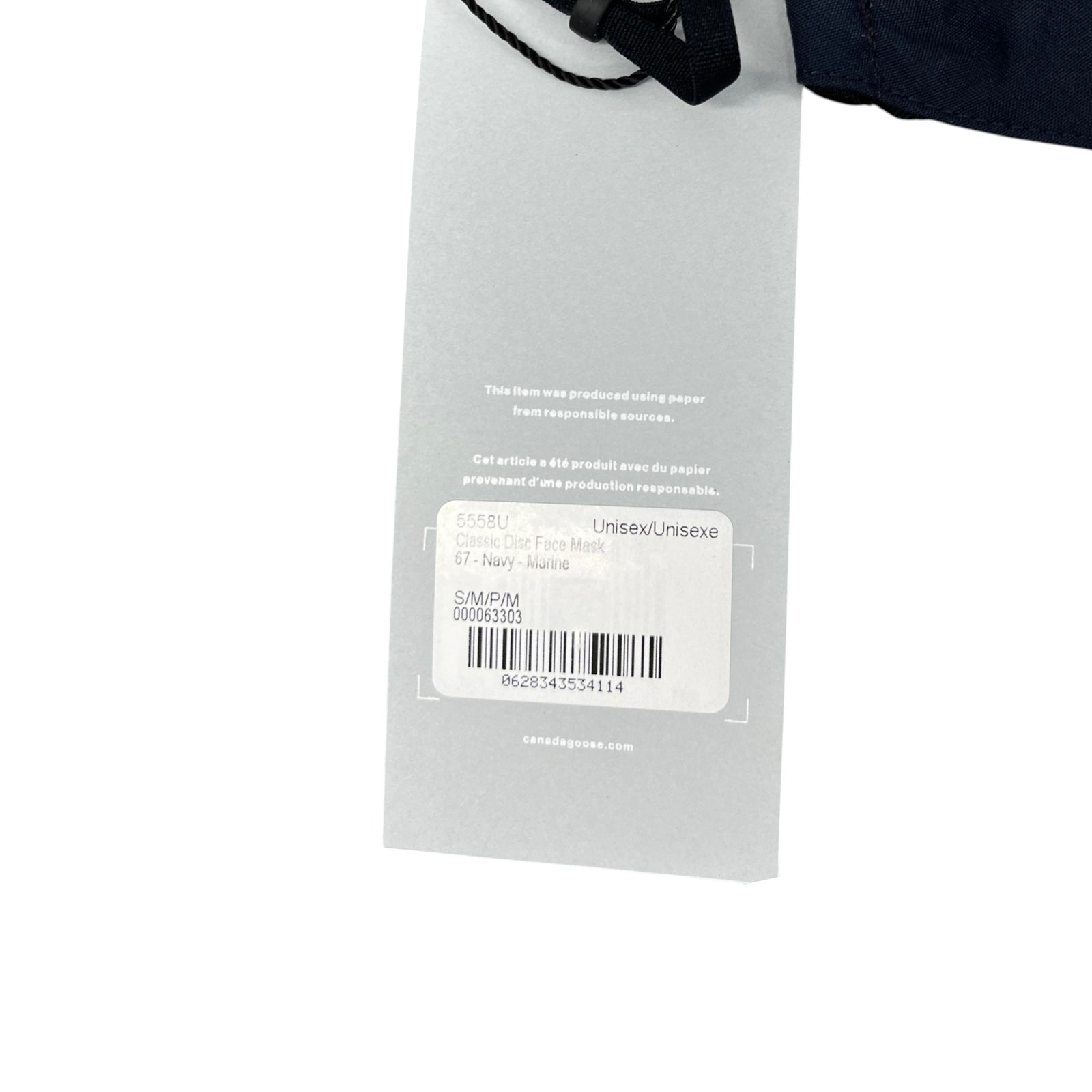 Men's Classic Disc Face Mask Navy - Photo 5