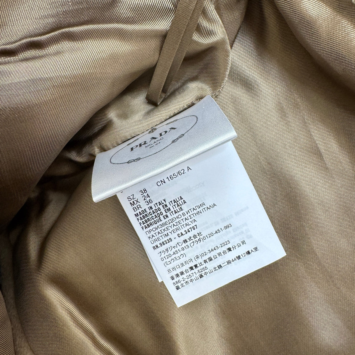 Women's Wool Logo Skirts Beige Size M / UK 10 - Photo 5