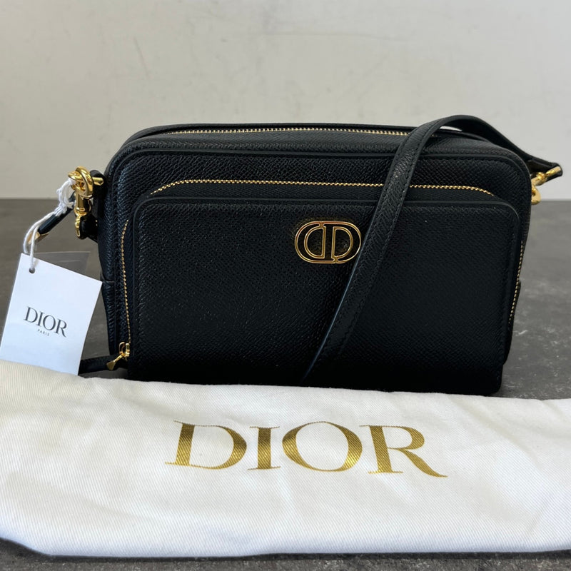Women's Caro Double Pouch Crossbody Bag Black