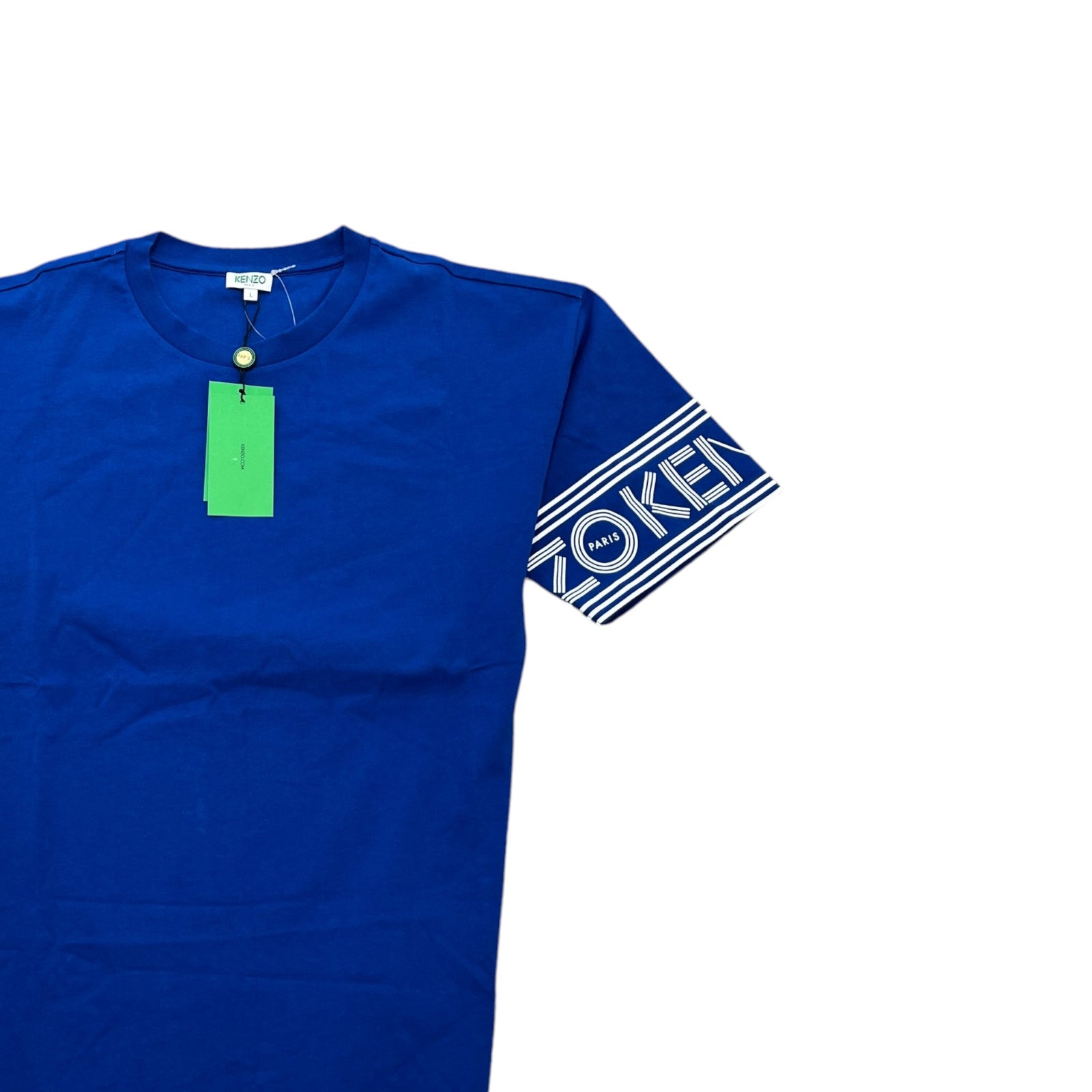 Men's Logo Print T-Shirt Blue Size L - Photo 3
