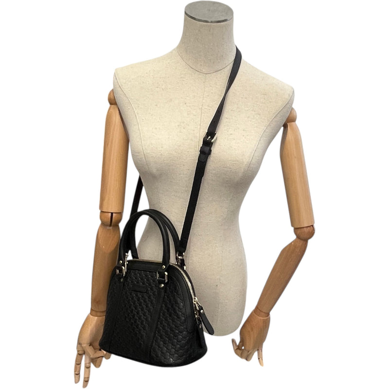 Women's Guccissima Dome Small Bag Black
