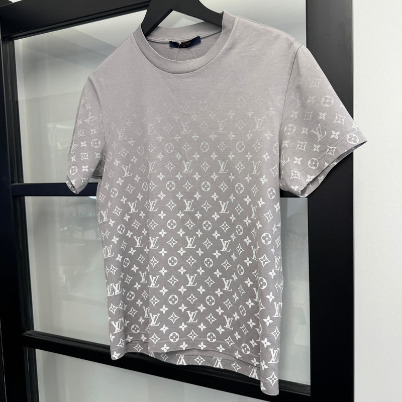 Men's Monogram Gradient T-Shirt Grey Size XS