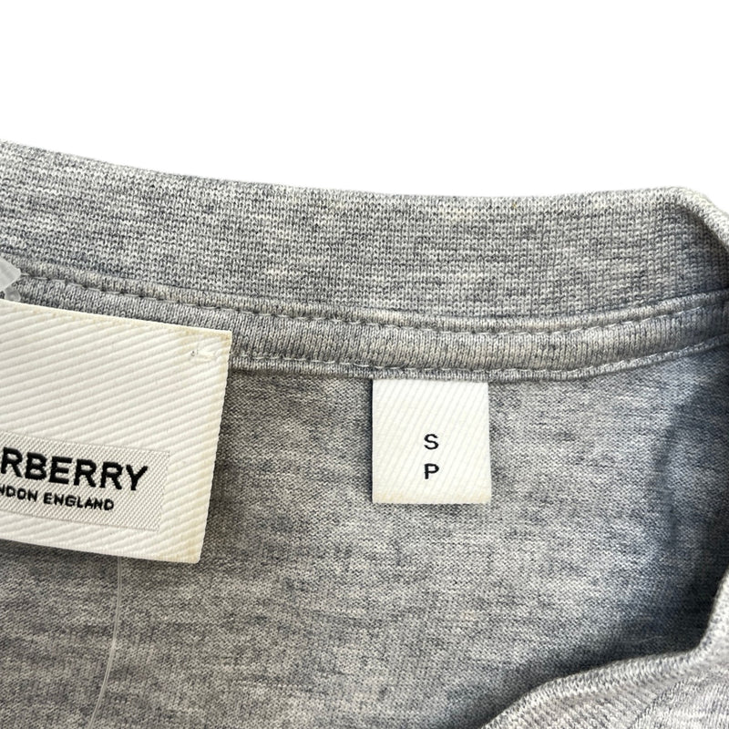 Men's Embroidered Logo T-Shirt Grey Size S