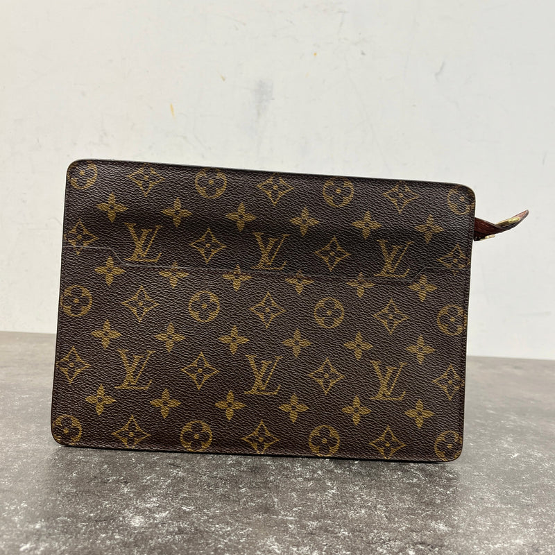 Women's Monogram Pochette Homme Clutch Brown