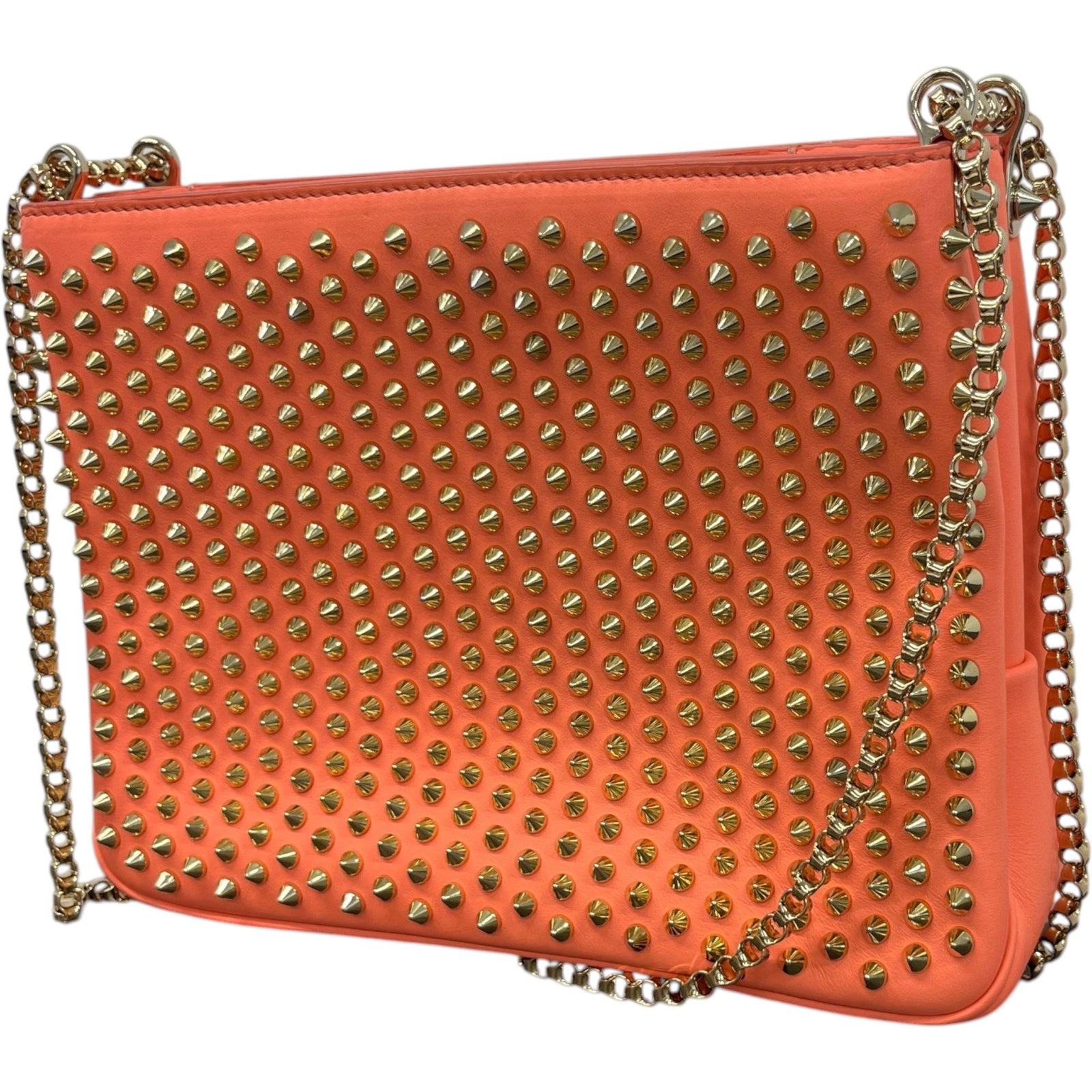 Women's Triloubi Spiked Handbag Orange - Photo 5