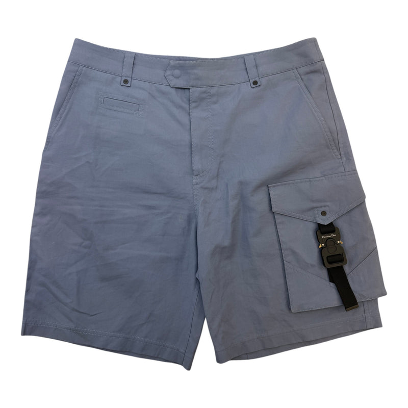 Men's Buckle Cargo Shorts Blue Size L / W34