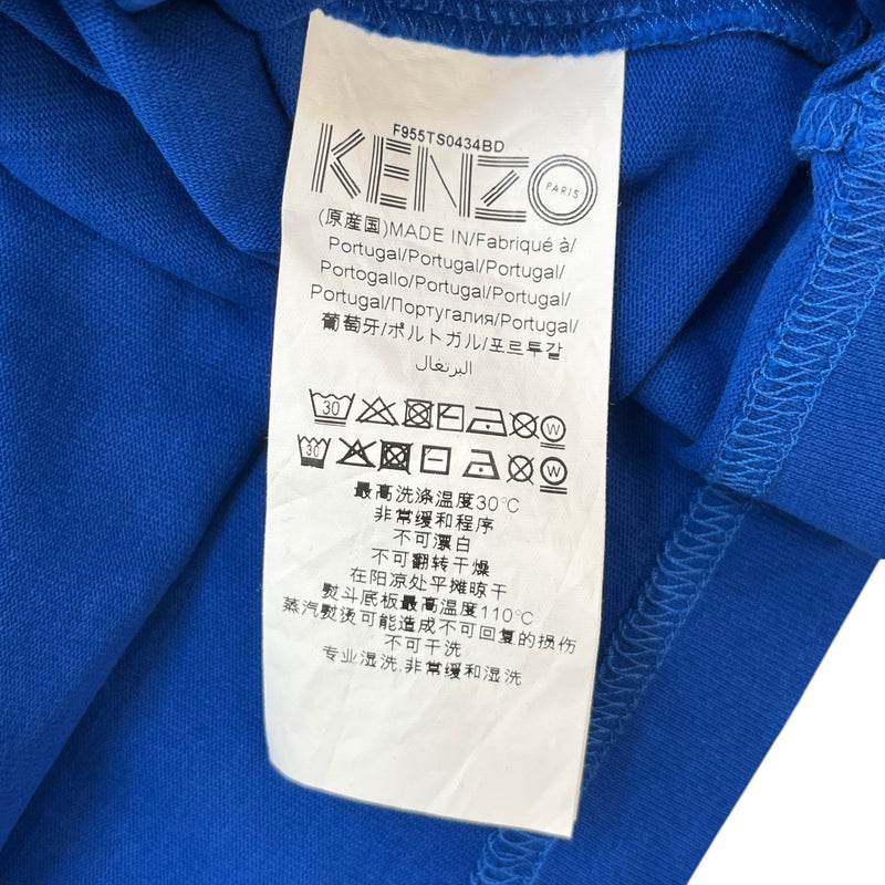 Men's Logo Print T-Shirt Blue Size L