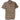 Men's Check Print Short Sleeve Shirt Brown Size L