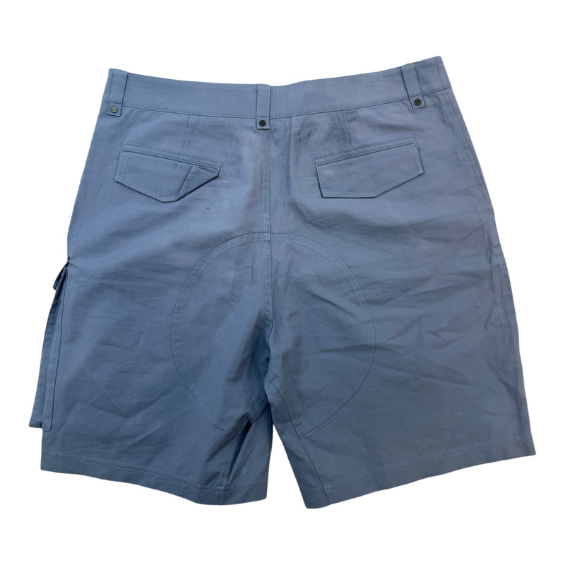 Men's Buckle Cargo Shorts Blue Size L / W34